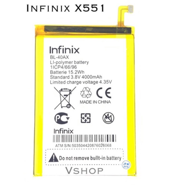 INFINIX X551 BATTERY(40AX)
