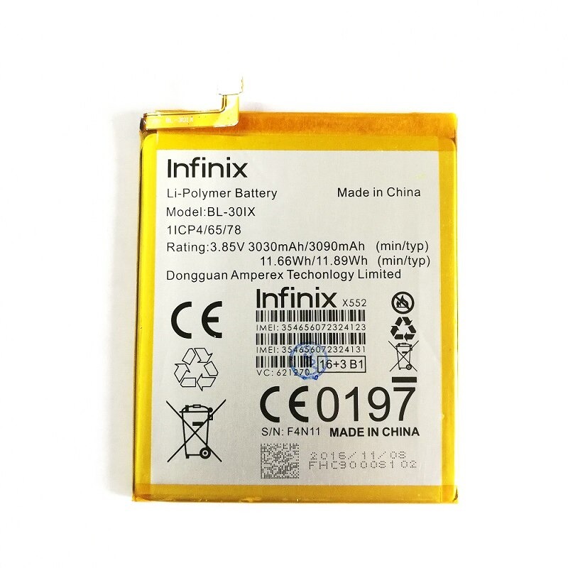 INFINIX X552 BATTERY (30IX)