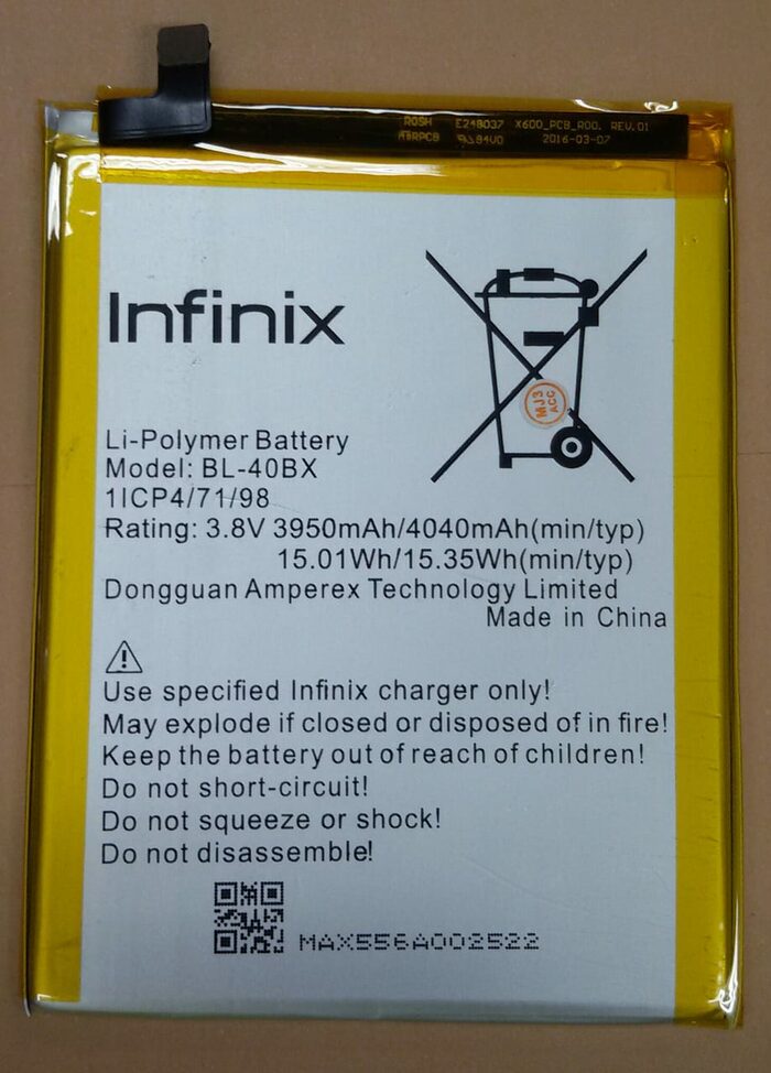 BATTERY INFINIX X600(40BX)