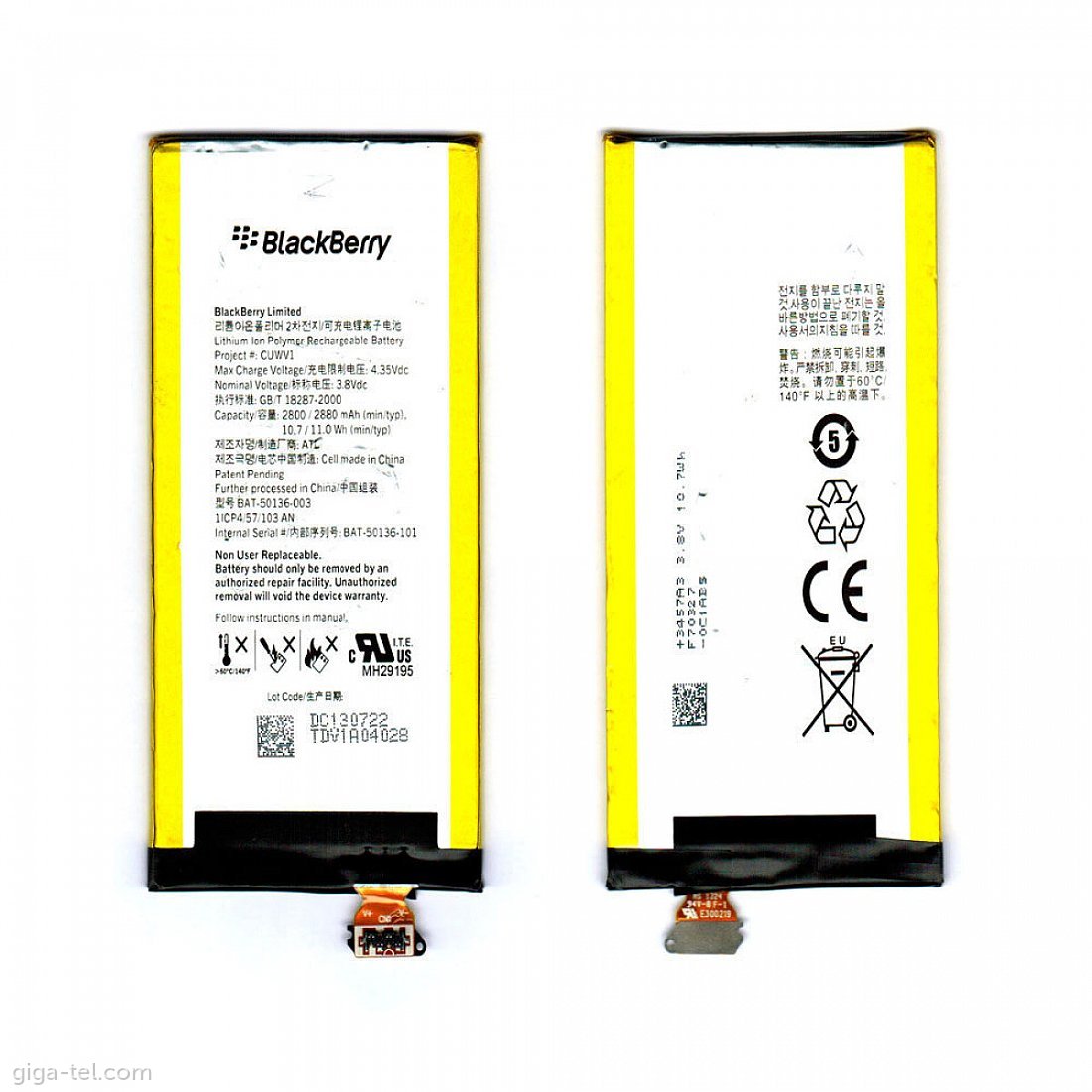 BLACK BERRY Z30 BATTERY